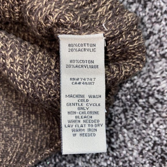 Like New Red Head Brand Company Brown Heavy Sweater Mens Size XL 1/4 Button Up - Picture 5 of 6